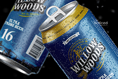 Ultra Strong Beer Can Packaging Design for Willow Woods Brewery